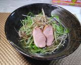 水菜たっぷり鴨出汁そば作り方8写真