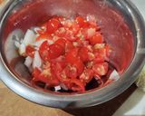 ケールサラダトマト玉ねぎドレッシング作り方4写真