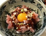 すき家風まぐろユッケ丼作り方3写真
