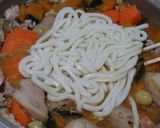 冬至に「冬の七草」豚汁うどん作り方11写真