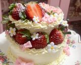 クリスマスにも♡2段のミニイチゴケーキ作り方32写真