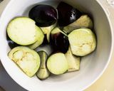 根菜茄子コク旨ガリきな粉炒味温野菜サラダ作り方6写真