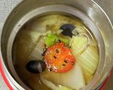 白菜と黒豆のあったかスープ作り方4写真