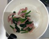 ほうれん草とベーコンのクリームパスタ作り方3写真