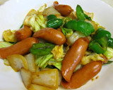 ウインナーと野菜のオイスターソース炒め作り方3写真