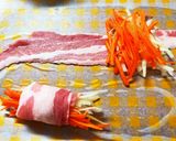 青パパイヤと人参の豚肉巻き作り方6写真