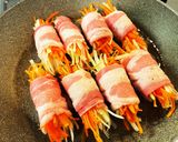 青パパイヤと人参の豚肉巻き作り方7写真