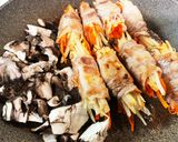 青パパイヤと人参の豚肉巻き作り方8写真