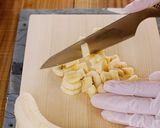 簡単☆キャラメルバナナのミルクプリン作り方2写真