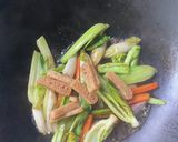 めんつゆで日本蕎麦焼きそば作り方2写真