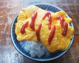 こんな日もあるって！卵焼きご飯作り方1写真