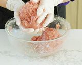 マンモス肉&ツリーピザ作り方1写真