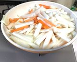 我が家の作り置き♡大根と人参のきんぴら作り方1写真