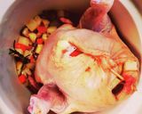 スロークッカーで丸鶏のトマト煮込み♫作り方2写真