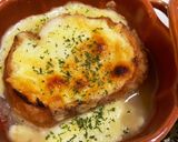 簡単時短ビストロ風オニオングラタンスープ作り方8写真