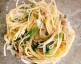 きざみ海苔クリームのスープパスタ作り方4写真
