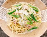 きざみ海苔クリームのスープパスタ作り方5写真