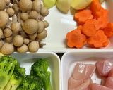 きのこたっぷりミルクスープ作り方1写真