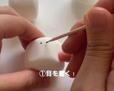 簡単かわいいゆきだるまクッキー作り方1写真