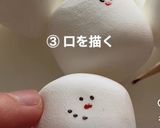 簡単かわいいゆきだるまクッキー作り方3写真