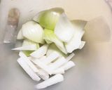 肉無豆腐ほんのり和風シーフード風味野菜炒作り方6写真