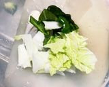 肉無豆腐ほんのり和風シーフード風味野菜炒作り方9写真