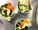 肉無豆腐ほんのり和風シーフード風味野菜炒作り方12写真