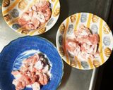 レンジもやし入きな粉味噌ドレ味甘酢酢豚作り方3写真