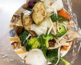 レンジもやし入きな粉味噌ドレ味甘酢酢豚作り方12写真