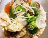 レンジもやし入きな粉味噌ドレ味甘酢酢豚作り方13写真