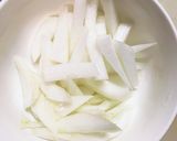 きな粉麺つゆ&ソース豚こま大根青椒肉絲風作り方6写真
