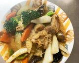 きな粉麺つゆ&ソース豚こま大根青椒肉絲風作り方14写真