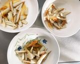 レンジ肉無チクワきな粉ポン酢味野菜炒め作り方2写真