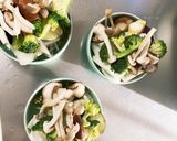 レンジ肉無チクワきな粉ポン酢味野菜炒め作り方10写真