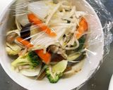 レンジ肉無チクワきな粉ポン酢味野菜炒め作り方12写真