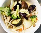 レンジ肉無チクワきな粉ポン酢味野菜炒め作り方14写真