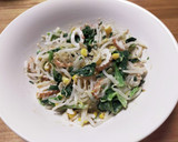 簡単！ほうれん草ともやしの味噌マヨナムル作り方5写真