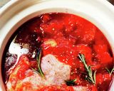スロークッカーで丸鶏のトマト煮込み♫作り方3写真