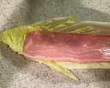 白菜とベーコンとチーズのミルフィーユ焼き作り方1写真