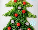 ネギを刻んたでいたら…クリスマスツリーに作り方3写真