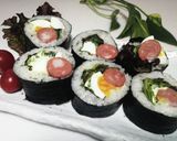 チキンのピラフロール　2022クリスマス作り方13写真