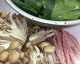 ほうれん草とベーコンのクリームパスタ☆作り方1写真