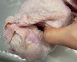クリスマス　ローストチキン　丸鶏作り方1写真