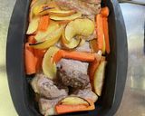豚バラブロック　林檎焼　林檎消費作り方6写真