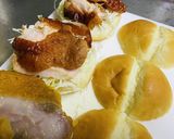 残ったチキンは｡｡｡ハンバーガー♪作り方8写真
