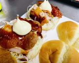 残ったチキンは｡｡｡ハンバーガー♪作り方10写真