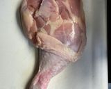 クリスマスチキン　醤油照り蒸し作り方1写真