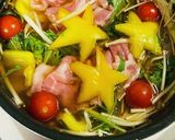 クリスマスツリー鍋☆ごま油とニンニク醤油作り方5写真