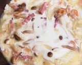 シーフードのチャウダー風スープパスタ作り方7写真