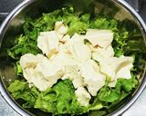リーフレタスと豆腐のサラダ♪しらす海苔☆作り方2写真